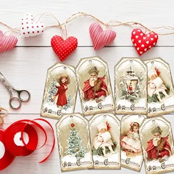60 Vintage Christmas Gift Tags for Holiday Gifting