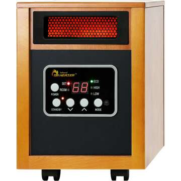 1500-Watt Dr Infrared Portable Space Heater in Cherry