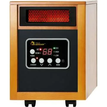 1500-Watt Dr Infrared Portable Space Heater in Cherry