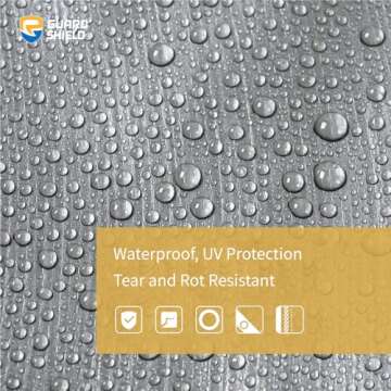 GUARD SHIELD Heavy Duty Tarp 8x10 Feet Silver/Black Multi Purpose Thick Waterproof Poly Tarp Cover 10mil