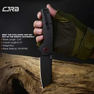 CJRB CUTLERY Folding Knife Crag Tactical EDC Knife