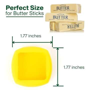 Food Huggers Butter Hugger - Patented Butter Cover - Keeps your butter snugly sealed and fresh