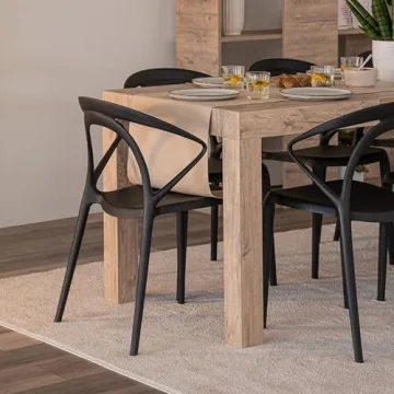 Mobili Fiver First Oak Extendable Table for 6-8 People