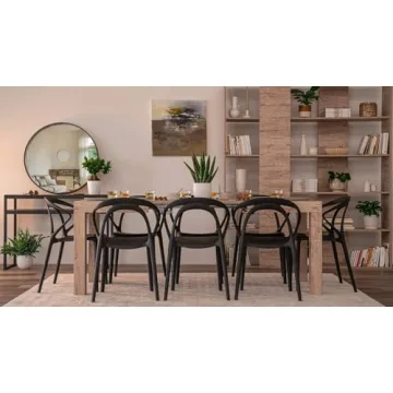 Mobili Fiver First Oak Extendable Table for 6-8 People