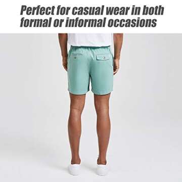 Maamgic Men's 5.5" Cotton Casual Shorts for Summer