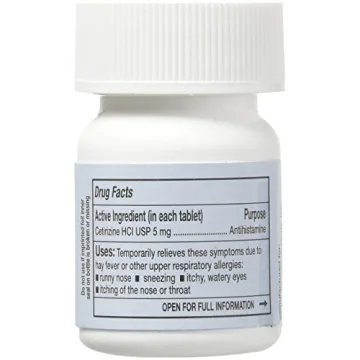 Rising Pharma Cetirizine 5 mg Allergy Relief Tablets - 100 Count