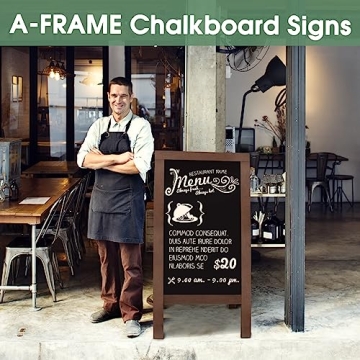 Buy V-Opitos Double-Sided A-Frame Chalkboard Sign