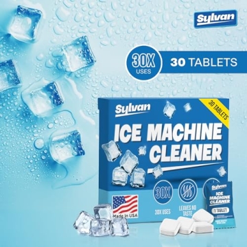 Sylvan Ice Machine Cleaner & Descaler Tablets | Made in USA | 30 Tabs | Nickel Safe