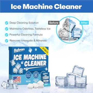 Sylvan Ice Machine Cleaner & Descaler Tablets | Made in USA | 30 Tabs | Nickel Safe