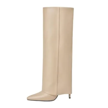 Goolita Women's Stiletto Heel Knee High Boots – Stylish & Comfortable