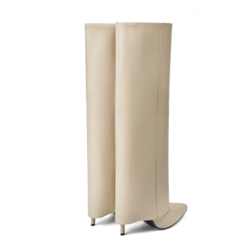 Goolita Women's Knee High Stiletto Heel Boots for Comfort