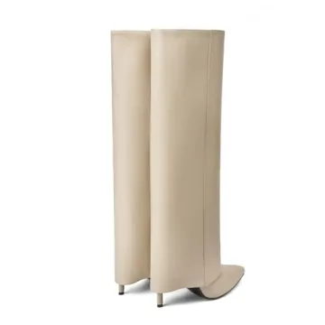 Goolita Women's Knee High Stiletto Heel Boots for Comfort