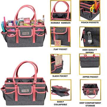 Everything Mary Craft Bag Organizer Tote - Durable & Stylish