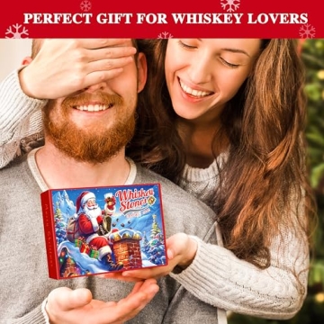 JUMWAY Christmas Whiskey Stones Gift Set for Men