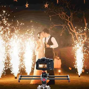 Lightweight ANNSM 16" Camera Slider For DSLRs And Smartphones