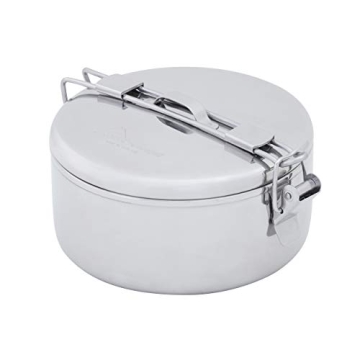 MSR Stainless Steel Stowaway Camping Pot 1.6 L, Durable and Versatile Cooking Gear for Outdoor Enthu...