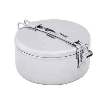 MSR Stainless Steel Stowaway Camping Pot 1.6 L, Durable and Versatile Cooking Gear for Outdoor Enthu...