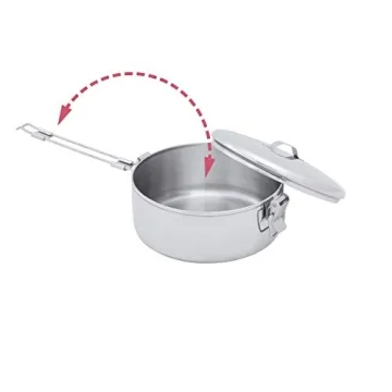 MSR Stainless Steel Stowaway Camping Pot 1.6 L for Outdoors