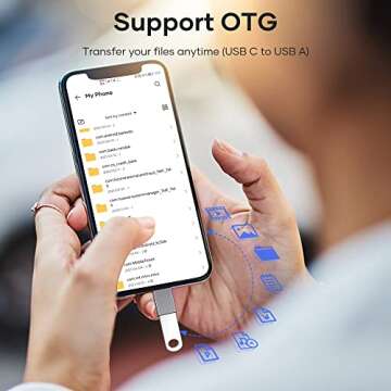 4 Pack USB C to USB Adapter (2 Pack) & USB to USB C Adapter (2 Pack), USB A to USB C 3.1 Adapter, Type C to USB Adapter Compatible with iPhone Samsung Google PC MacBook Pro Airpods iPad Laptop Tablet