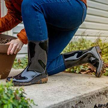 HISEA Women’s Waterproof Garden Rain Boots – Stylish Comfort