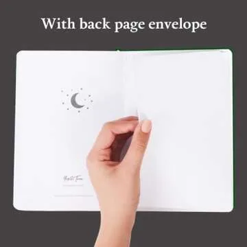 Yop & Tom Bullet Dotted Journal (A5) - Moon and Stars - Dot Grid Notebook With Extra Thick Paper (160 GSM) - Charcoal