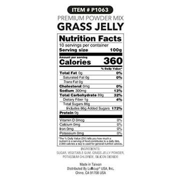 Tea Zone 2.2 lb Grass Jelly Powder for Home Use