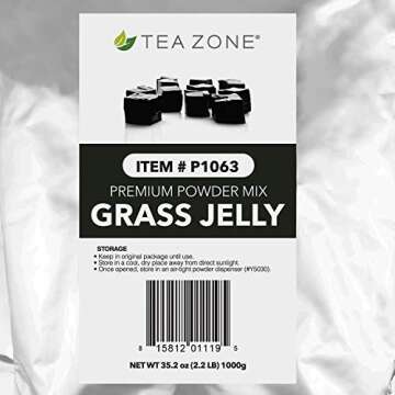 Tea Zone 2.2 lb Grass Jelly Powder for Home Use