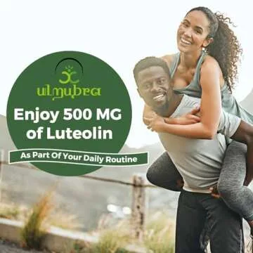 Ulmubra Liposomal Luteolin 500MG, Maximum Absorption, Potent Flavonoid, 60 Softgels, Luteolin Supplement, Non-GMO, Gluten Free