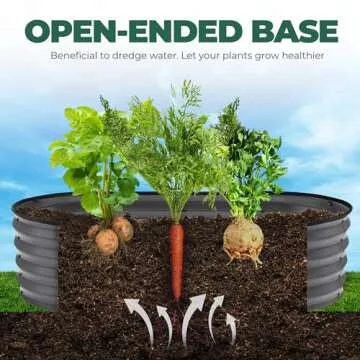 Utopia Home Galvanized Raised Garden Bed Kit 4x2x1ft, Planter Box Raised Garden Beds Outdoor, Easy Assembly Metal Raised Bed for Gardening Vegetables, Fruits, Flowers - Pack of 01 - Dark Grey