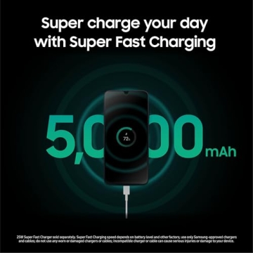 SAMSUNG Galaxy A16 5G A Series Cell Phone, Unlocked Android Smartphone, Large AMOLED Display, Durable Design, Super Fast Charging, Expandable Storage, US Version, 2025, Blue Black