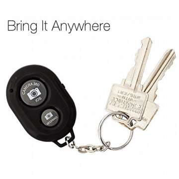 KobraTech Bluetooth Remote Shutter Release - The QuikPic Remote - iPhone Bluetooth Remote Camera Control for Any iOS & Android Smartphone