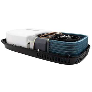 RecPro RV Air Conditioner Low Profile 9.5K Non-Ducted | Optional Heat Pump | Quiet AC | Cooling Only | RV AC Unit | Camper Air Conditioner (Do Not Include Heat Pump, Black)