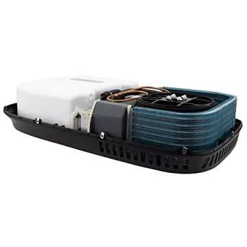 RecPro RV Air Conditioner Low Profile 9.5K Non-Ducted | Optional Heat Pump | Quiet AC | Cooling Only | RV AC Unit | Camper Air Conditioner (Do Not Include Heat Pump, Black)