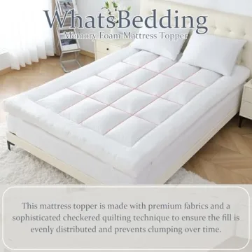 WhatsBedding 5 Inch Memory Foam Mattress Topper Queen