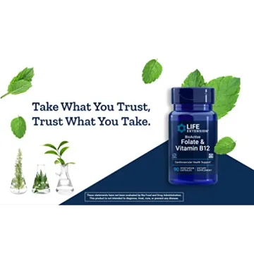 Life Extension BioActive Folate & Vitamin B12 High Absorption Capsules