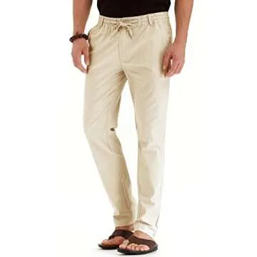 Sailwind Men's Casual Linen Pants for Summer Style