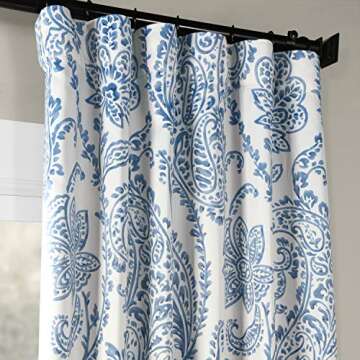 HPD Half Price Drapes Printed Room Darkening Curtains for Bedroom, Living Room 50 X 84 (1 Panel), BO...