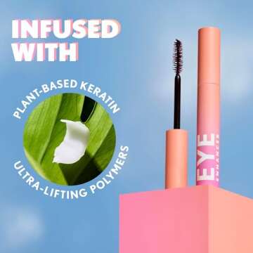 CoverGirl Eye Enhancer, Berry Brown, 3D Mascara, Curved Fiber Brush, Plant-Based Lifting Wax, For All Lash Types, 24-Hour Wear, Transfer-Proof, Flake-Free, 0.30oz