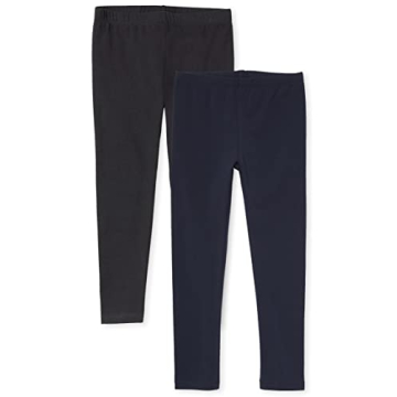The Children's Place Girls Leggings 2 Pack - Black & Tidal, X-Small