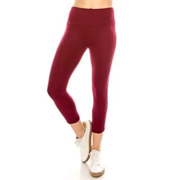 Ultra Soft Burgundy Yoga Leggings for Women | Comfortable Fit
