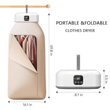 Portable Foldable Mini Dryer For Easy Travel & Home Drying