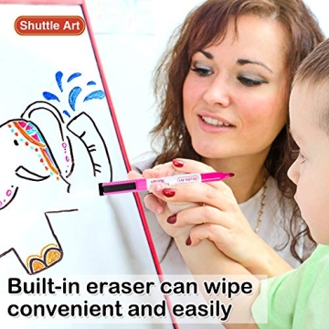 Shuttle Art 15 Colors Magnetic Dry Erase Markers Set