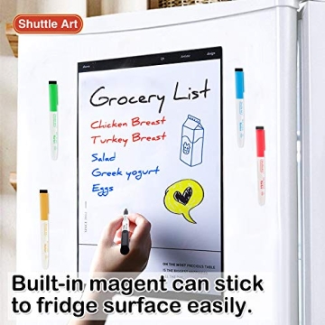 Shuttle Art 15 Colors Magnetic Dry Erase Markers Set
