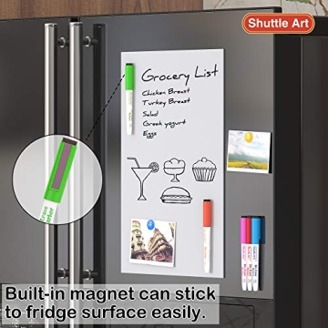 Shuttle Art 15 Colors Magnetic Dry Erase Markers Set