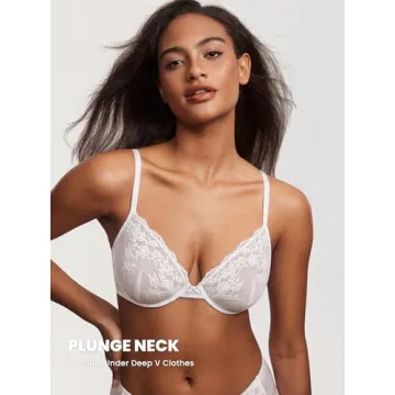 DOBREVA Lace Mesh Plus Size Bra - Sexy & Comfortable