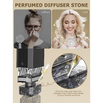 Rechargeable Handheld Fan with Stylish Design for Women