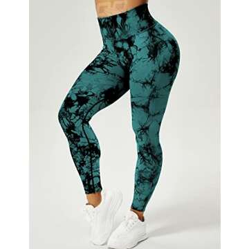 QOQ High Waisted Tie Dye Leggings for Women