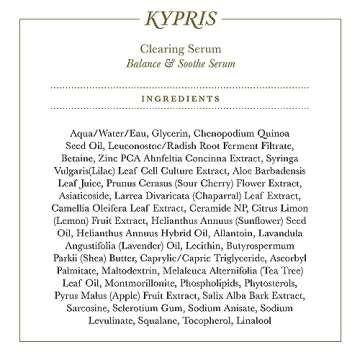 KYPRIS - Natural Clearing Facial Serum (For Irritations + Blemishes)