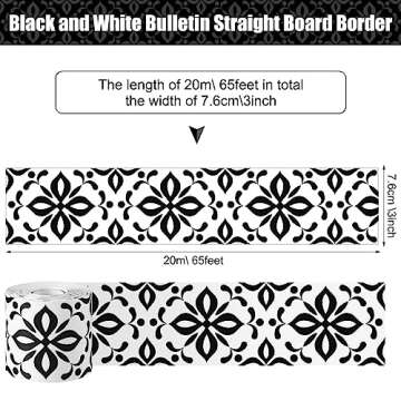 Zonon Classroom Bulletin Board Border 65 Feet Bulletin Board Straight Borders Trim Classroom or Home...