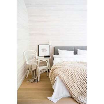 MLMGUO Chunky Knit Wool Throw Blanket for Sofa